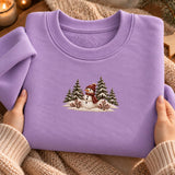 Sage Snowman Pines | Cozy Sweater