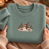 Sage Snowman Pines | Cozy Sweater