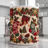 Three Christmas Stockings | Quilted Laundry Basket