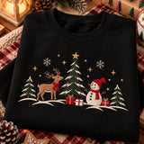 Navy Reindeer Tree | Cozy Sweater