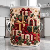 Christmas Gift Tower | Quilted Laundry Basket