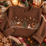 Brown Moonlit Pines | Cozy Sweater