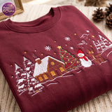 Claret Snowfall Cabin | Cozy Sweater