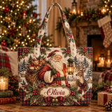 Vintage Santa Lantern | Handcrafted Bag