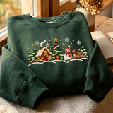 Black Winter Village | Cozy Sweater