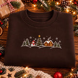 Cinnamon Snowman Scene | Cozy Sweater