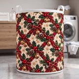 Tartan Ribbon Lattice | Quilted Laundry Basket