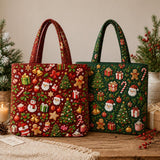 Green Ornament Print | Handcrafted Bag