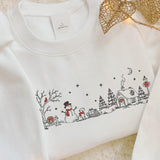 Cream Line Snowmen | Cozy Sweater