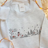 Cream Line Snowmen | Cozy Sweater