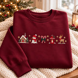 Green Candy Cane Row | Cozy Sweater