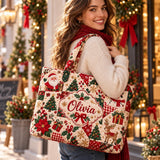 Pink Holiday Patchwork | Handcrafted Bag