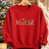 Brown Reindeer Trio | Cozy Sweater