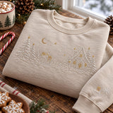 Wine Sleigh Outline | Cozy Sweater