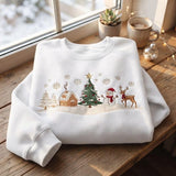 Espresso Snowy Village | Cozy Sweater
