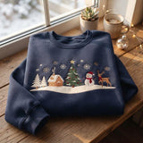 Espresso Snowy Village | Cozy Sweater