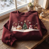 Espresso Snowy Village | Cozy Sweater