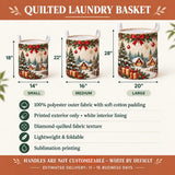 Hot Cocoa & Gingerbread Men | Quilted Laundry Basket