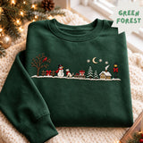 Green Snowman Row | Cozy Sweater