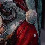 Christmas Tapestry Cushion Cover, Santa Reading Christmas Book, 45x45 cm