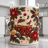 Poinsettia Cupcake | Quilted Laundry Basket