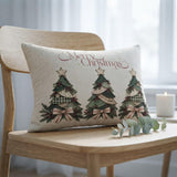 Christmas Tree Lumbar Pillow, 100% Polyester Cover with Double-Sided Print