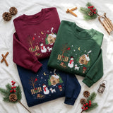 White Snowman Sled | Cozy Sweater