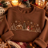 Caramel Winter Trees | Cozy Sweater