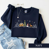 Navy Line Village | Cozy Sweater