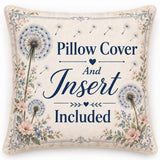Santa and Christmas Village Pillow, Festive Holiday Spun Polyester Square Pillow