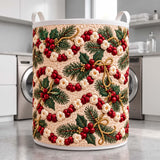Holly Berry Garland | Quilted Laundry Basket