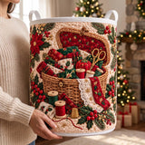 Sewing Basket Treasures | Quilted Laundry Basket