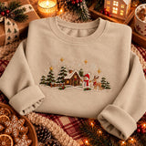 Green Village Snowman | Cozy Sweater