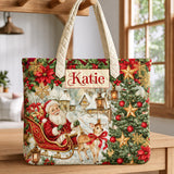 Vintage Sleigh Santa | Handcrafted Bag