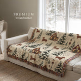 Cosy Christmas Sausage Dog Blanket – Snowy Village