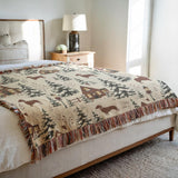 Cosy Christmas Sausage Dog Blanket – Snowy Village