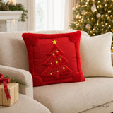 Christmas Pillow Cover, Santa Pillow Cover, Snowman Pillow, Reindeer Pillow, 18x18 Pillow Cover