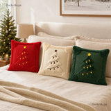 Christmas Pillow Cover, Santa Pillow Cover, Snowman Pillow, Reindeer Pillow, 18x18 Pillow Cover