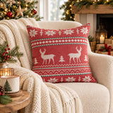 Christmas Reindeer Comforter, King Size Reversible 7-Layer Muslin, 100% Turkish Cotton