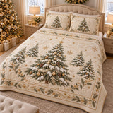 Winter Pine Tree | Quilted Bedding Set