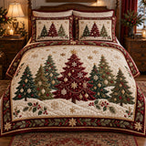 Evergreen Tree Quilt | Quilted Bedding Set