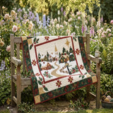 Village Church Square | Quilted Bedding Set