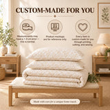Poinsettia Pinecone Quilt | Quilted Bedding Set