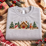 Brown Cottage Snowman | Cozy Sweater