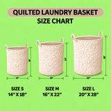 Little Pine Trees | Quilted Laundry Basket