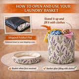 Little Pine Trees | Quilted Laundry Basket