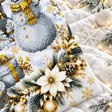 Christmas Pillow Bead Embroidery Kit, Winter Village Cushion, Festive DIY Home Decor Gift