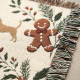 Cosy Christmas Beagle Blanket – Woven Dog Throw