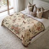 Cosy Christmas Beagle Blanket – Woven Dog Throw