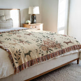 Cosy Christmas Beagle Blanket – Woven Dog Throw